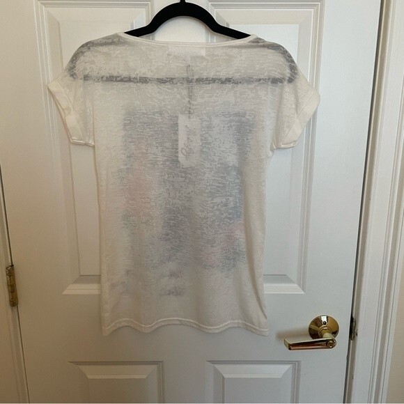 NWT Zebra Graphic Short Sleeve T Shirt Sz S Bedazzled Sequin Colorful Kidcore - Picture 2 of 9